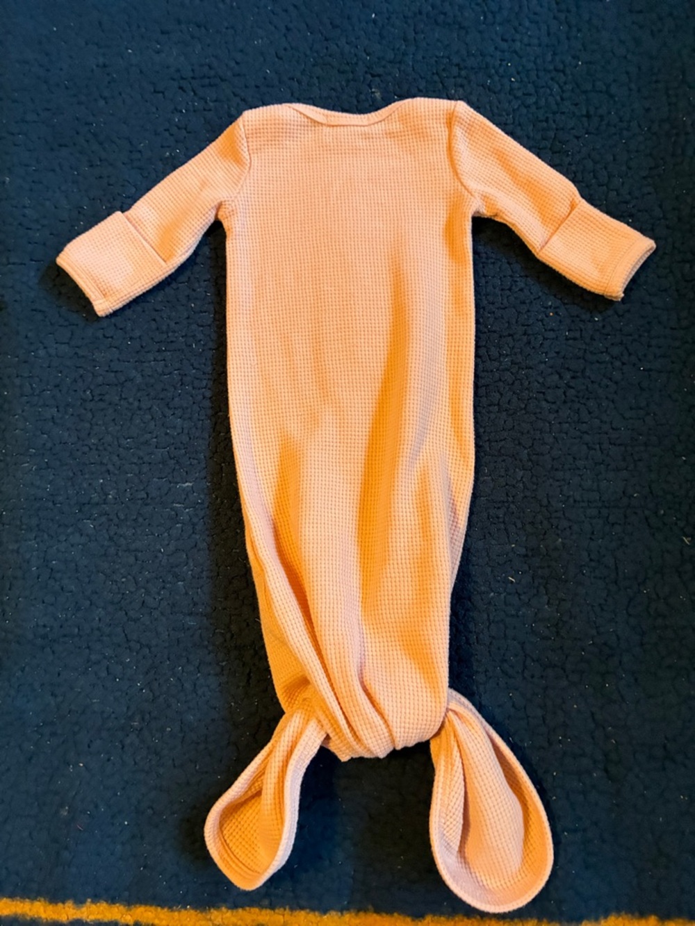 Ollie’s day Infant Long-Sleeve Knotted Gown - Peach/pink - Picture 2 of 3